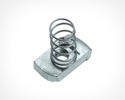 Alumunium Long Spring Channel Nuts, for Fitting Use, Industring Use, Feature : Corrosion Resistant