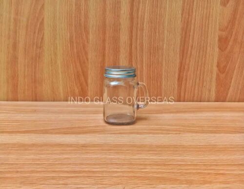 Circuler Glass 150gm Mason Jar, for Food Storage, Color : Transparent