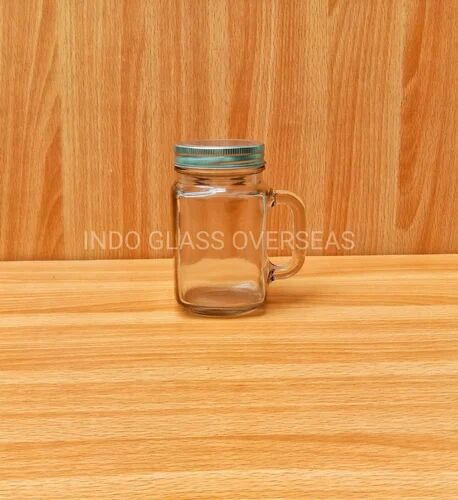 Circuler Glass 500gm Mason Jar, for Food Storage, Color : Transparent
