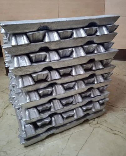 Polished ADC12 Aluminium Alloy Ingots, Color : Silver