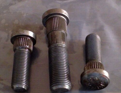 Round Alloy Steel Polished Serrated Studs, Color : Grey