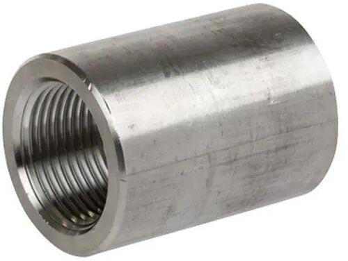 Round Polished Metal Threaded Full Coupling, for Structure Pipe, Packaging Type : Box