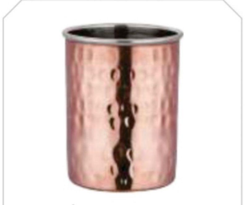 Round Hammered Copper Glass, for Drinking Use, Capacity : 200-400ml, 100-200ml