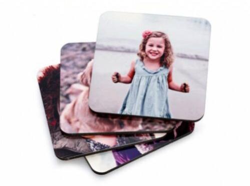 Kreative Gifts Square Eco-friendly paper+MDF+Cork Photo Coaster