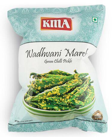 Wadhvani Marcha Yellow Mustard Green Chilli Pickle