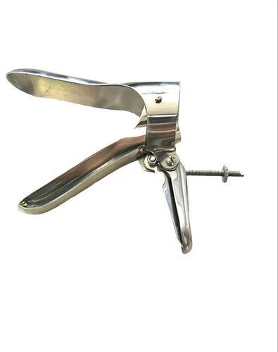 Stainless Steel Cusco Vaginal Speculum, For Surgical, Color : Silver