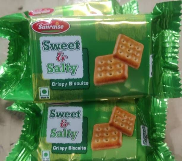 33gm Sweet & Salty Crispy Biscuits, for Snacks, Packaging Type : Plastic Packet