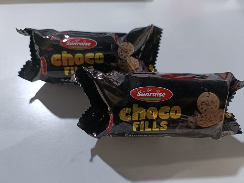 Sunraise Crunchy 75gm Choco Fills Cookies, Certification : FSSAI Certified