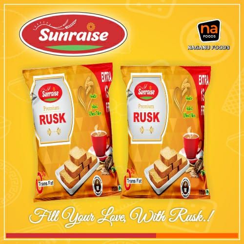 Sunraise Premium Rusk Fills, For Snacks