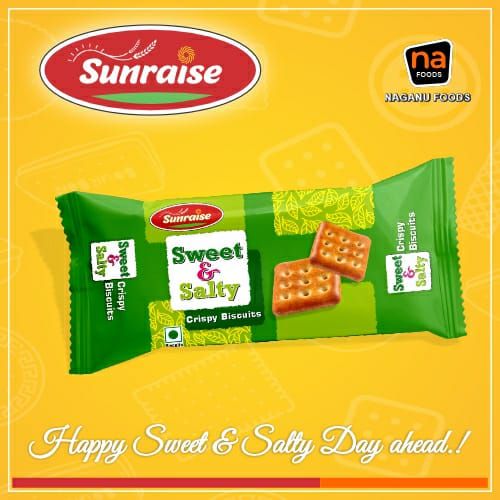 Brown Sunraise Solid Sweet & Salty Biscuits, Certification : FASSI Certified