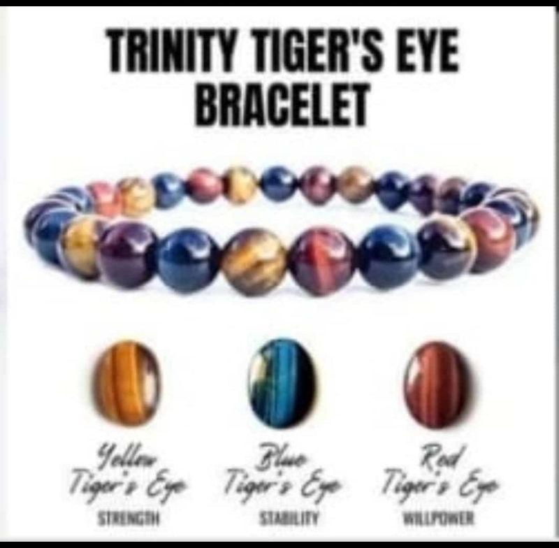 Trinity Tiger Eye Bracelet