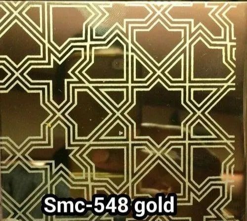 Gold Etching Stainless Steel Sheet