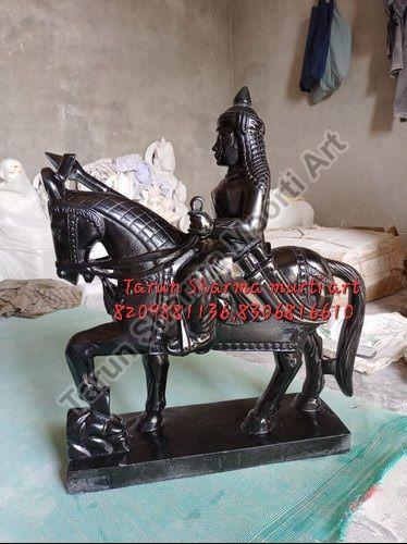 Black Marble Maharana Pratap Statue, Speciality : Shiny, Dust Resistance, Handmade
