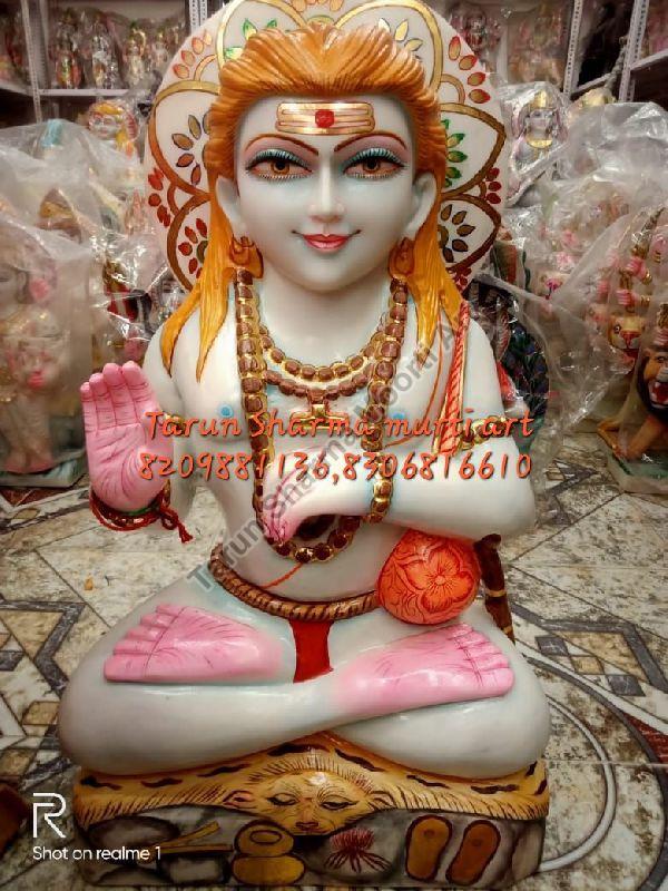 Marble Baba Balak Nath Statue, for Temple, Interior Decor, Office, Home, Gifting, Packaging Type : Thermocol Box