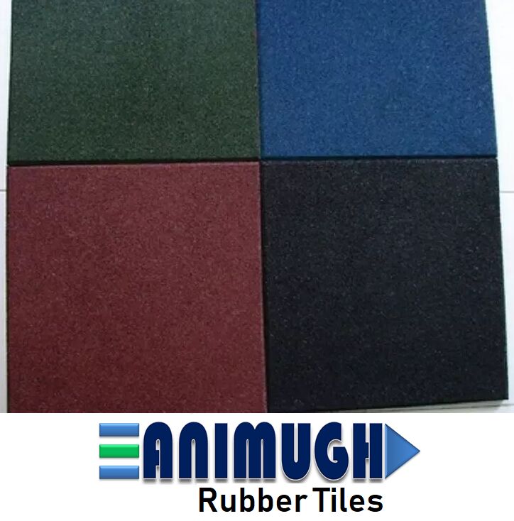 Rubber Tiles, for Gym, Pathway, Play School, Defense, Feature : Acid Resistant, Anti Bacterial