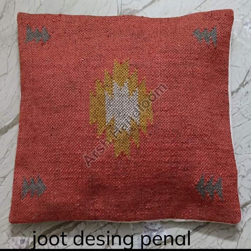 Square jute cushion, for Sofa, Bed, Chairs, Feature : Easy Wash, Soft