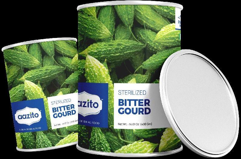AAZITO Natural Sterilized CANNED BITTER GOURD, Packaging Size : 400 gm