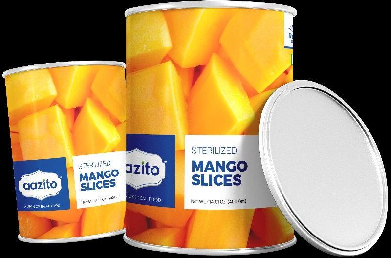 AAZITO Natural Canned Mango Slices, Certification : FSSAI