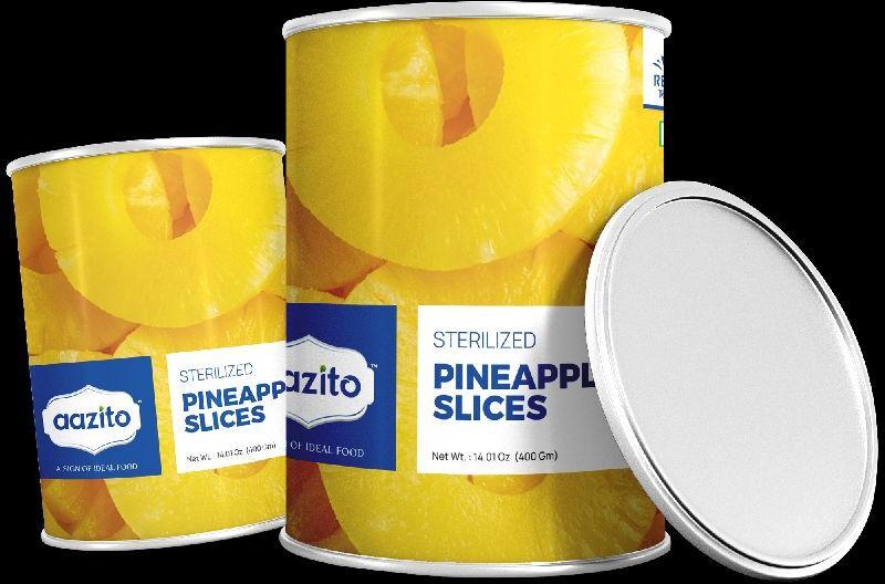 AAZITO Canned Pineapple Slices, Shelf Life : 2 Year