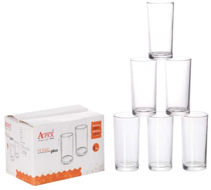 Apex Max Hi Ball Drinking Glass, Size : Standard