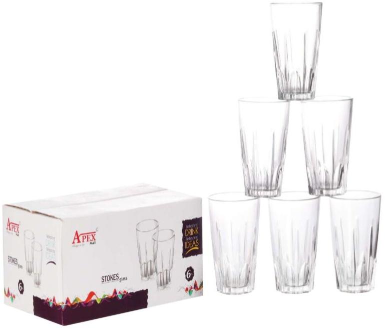 Apex Max Stokes Drinking Glass, Size : Standard