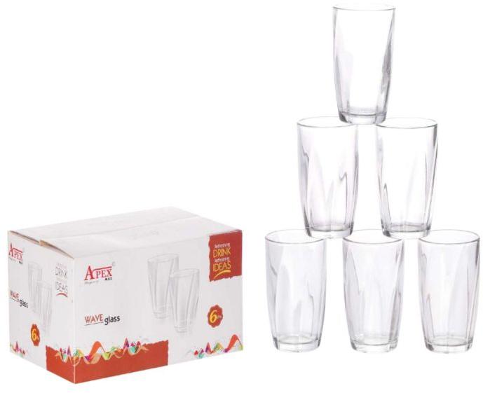 Apex Max Wave Drinking Glass, Size : Standard