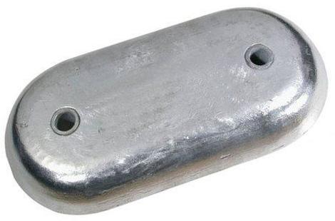 Grey Solid Rectangular Polished Zinc Anodes, for Industrial, Specialities : Rust Proof, Long Life