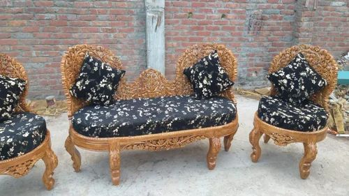Designer Wooden Sofa Set, Pattern : Printed