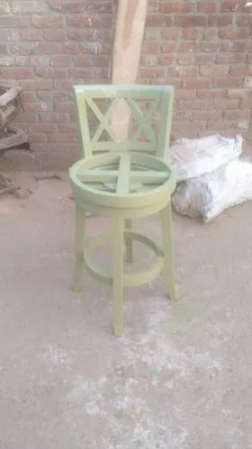 Green Round Wooden Chair
