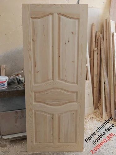 Light Brown Swing Polished Modular Pinewood Door, for Home, Pattern : Carved