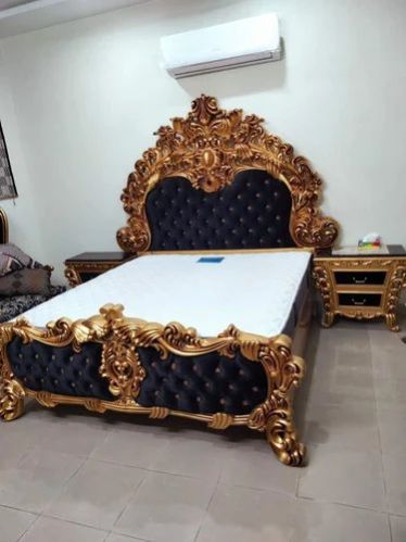 Brown Rectangular Royal Teak Wood Cot Bed, for Box Storage, Bed Size : King Size
