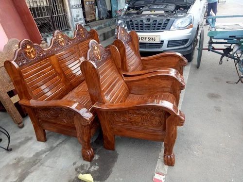 Carved Sheesam Wood Sofa Set, Feature : Stylish, High Strength