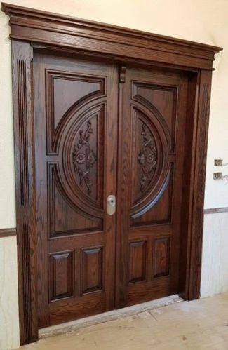 Teak Wood Double Door, for Home