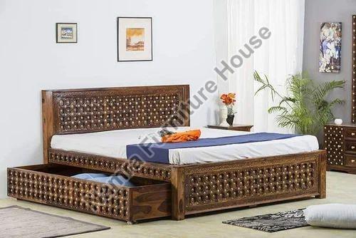 Rectangular Designer Wooden Sofa Bed
