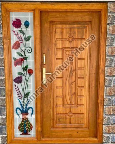 Rectangular Polished Solid Brown Wooden Door, for Home, Style : Modern