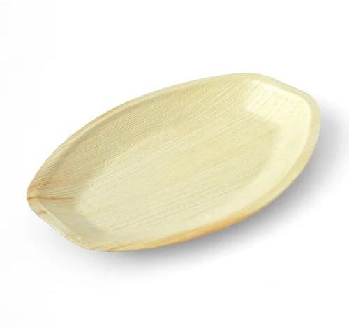 Oval Areca Leaf Plate, for Serving Food, Feature : Good Quality, Eco Friendly