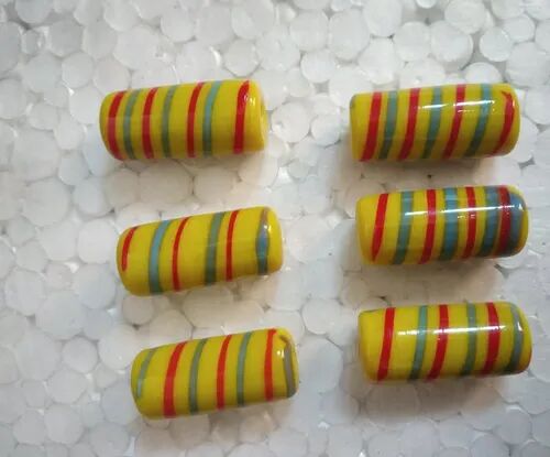 Printed Fancy Pipe Beads, for Jewelry Making, Packaging Type : Box