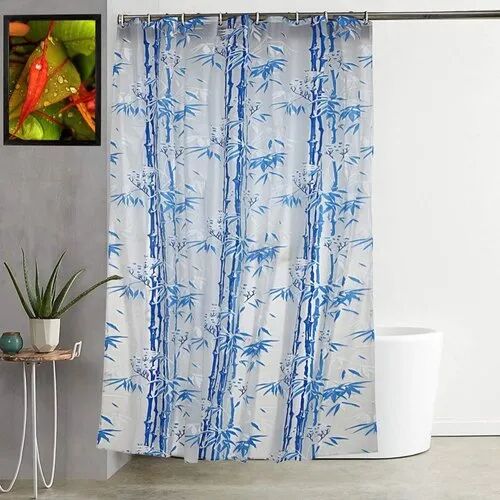 Polyester PVC Shower Curtain