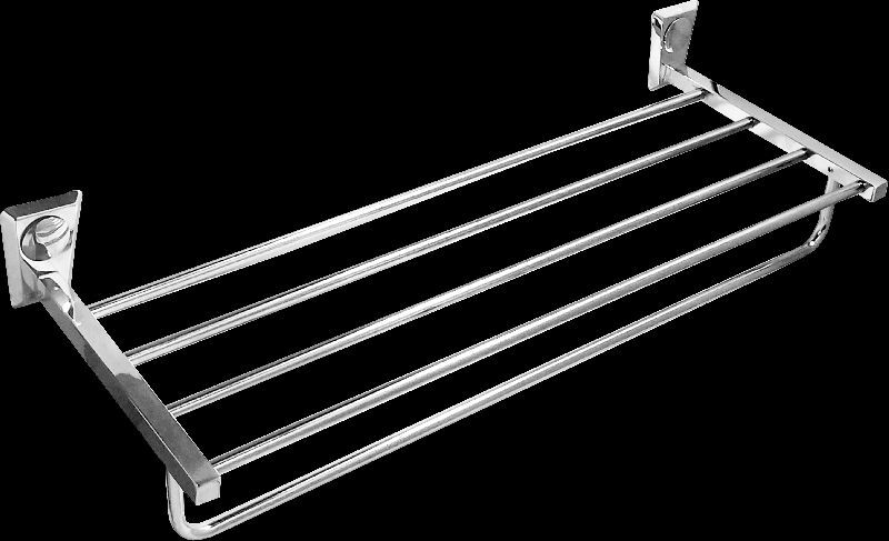 Steel Polished Bathroom rack, for Hotel, Home, Feature : Stylish, Quality Tested, High Strength
