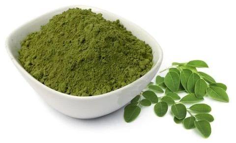 Green Moringa Leaf Powder, for Medicines Products, Cosmetics, Style : Dried