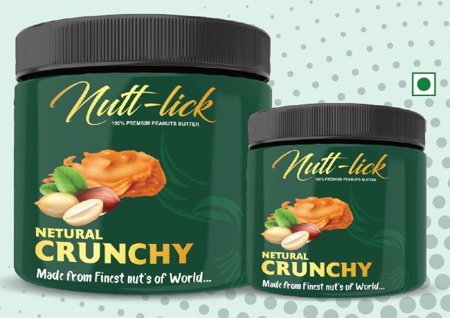 Nutt-Lick Natural Crunchy Peanut Butter, Certification : FSSAI
