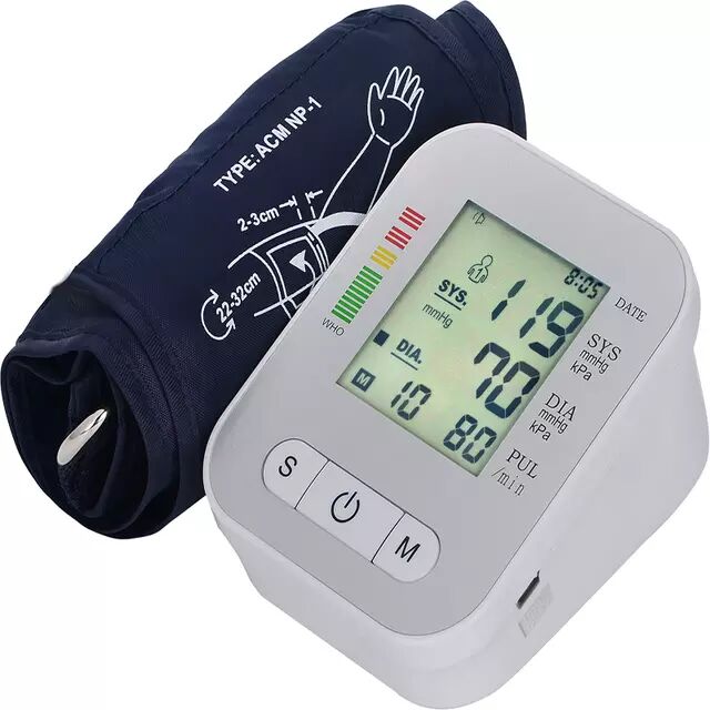 Blood Pressure Monitor, for Home use, hospital, Color : White