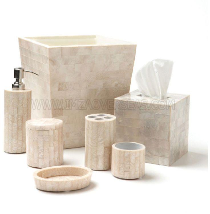 Mother Of Pearl Mop Bathroom Accessories Set