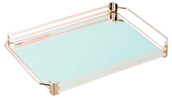 Rose Gold Mirror Serving Tray
