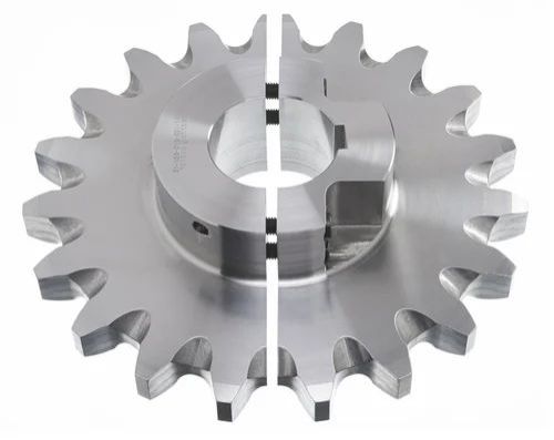 Polished Metal Split Conveyor Sprocket, For Vehicle Use, Feature : Durable, High Strength
