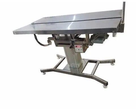 Rectangular Stainless Steel Animal Operating Table, for Hospital, Size : Standard