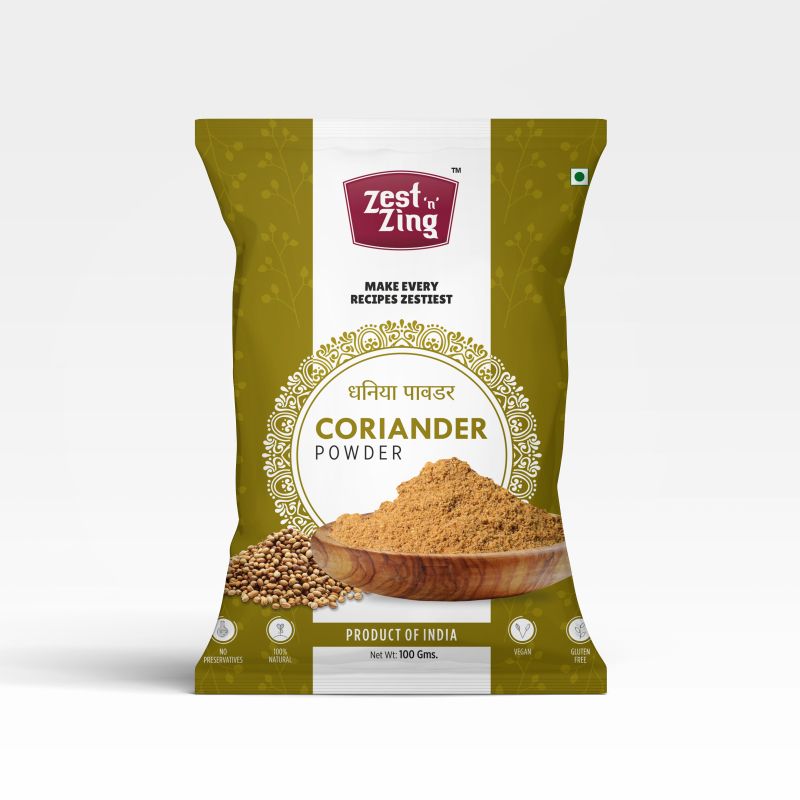Zest n zing coriander powder, Packaging Size : 500gm