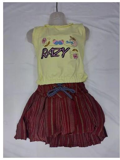 Printed Kids Skirt Top