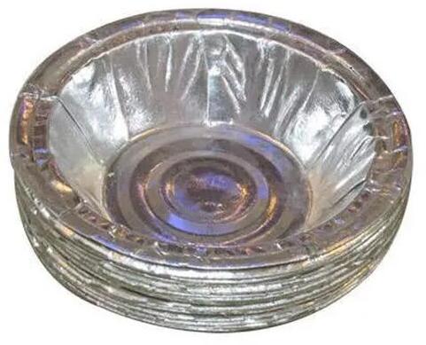 Round Silver Paper Bowl, Size : 8 inch