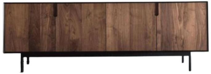 Rectangular MAH038 Wooden Iron Sideboard, for Home Use, Pattern : Plain